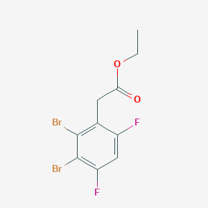 molecular formula C10H8Br2F2O2 B1409792 Ethyl 2,3-dibromo-4,6-difluorophenylacetate CAS No. 1803783-42-7