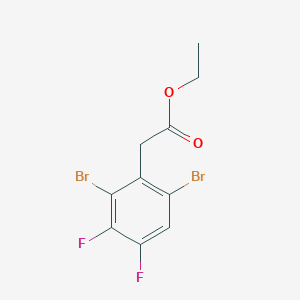 molecular formula C10H8Br2F2O2 B1409793 Ethyl 2,6-dibromo-3,4-difluorophenylacetate CAS No. 1803835-87-1