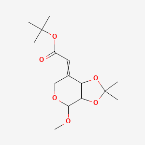 tert-butyl 2-(4-methoxy-2,2-dimethyl-4,7a-dihydro-3aH-[1,3]dioxolo[4,5-c]pyran-7-ylidene)acetate