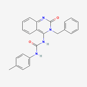 molecular formula C23H20N4O2 B14097945 (E)-1-(3-benzyl-2-oxo-2,3-dihydroquinazolin-4(1H)-ylidene)-3-(p-tolyl)urea 