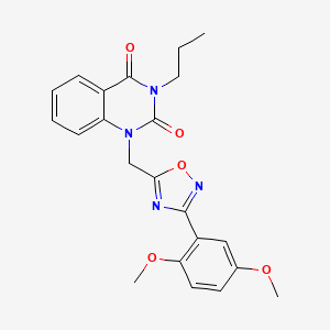 1-((3-(2,5-dimethoxyphenyl)-1,2,4-oxadiazol-5-yl)methyl)-3-propylquinazoline-2,4(1H,3H)-dione