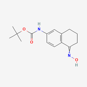 tert-Butyl N-[5-(hydroxyimino)-5,6,7,8-tetrahydronaphthalen-2-yl]carbamate