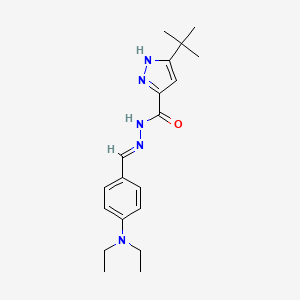 3-tert-butyl-N'-{(E)-[4-(diethylamino)phenyl]methylidene}-1H-pyrazole-5-carbohydrazide