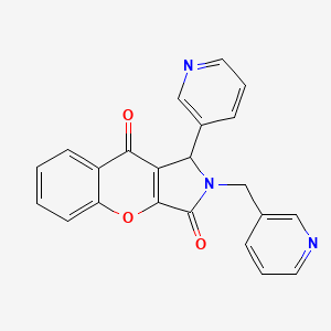 1-(Pyridin-3-yl)-2-(pyridin-3-ylmethyl)-1,2-dihydrochromeno[2,3-c]pyrrole-3,9-dione