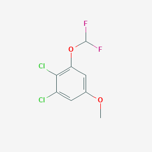 molecular formula C8H6Cl2F2O2 B1409802 3,4-Dichloro-5-(difluoromethoxy)anisole CAS No. 1807058-28-1