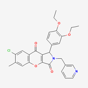 7-Chloro-1-(3,4-diethoxyphenyl)-6-methyl-2-(pyridin-3-ylmethyl)-1,2-dihydrochromeno[2,3-c]pyrrole-3,9-dione