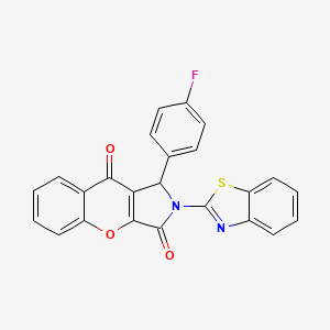 2-(1,3-Benzothiazol-2-yl)-1-(4-fluorophenyl)-1,2-dihydrochromeno[2,3-c]pyrrole-3,9-dione