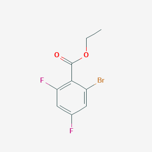 molecular formula C9H7BrF2O2 B1409807 Ethyl 2-bromo-4,6-difluorobenzoate CAS No. 1807243-91-9