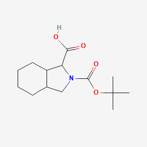 molecular formula C14H23NO4 B14098071 N-BOC-octahydroisoindole-1-carboxylic acid 