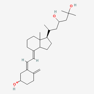 6-[(1R,4E)-4-[(2Z)-2-[(5S)-5-hydroxy-2-methylidenecyclohexylidene]ethylidene]-7a-methyl-2,3,3a,5,6,7-hexahydro-1H-inden-1-yl]-2-methylheptane-2,4-diol