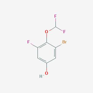 molecular formula C7H4BrF3O2 B1409809 3-Bromo-4-difluoromethoxy-5-fluorophenol CAS No. 1807027-08-2