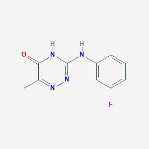 3-[(3-Fluorophenyl)amino]-6-methyl-1,2,4-triazin-5-ol