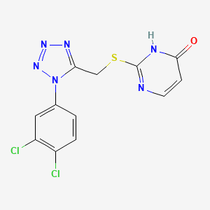 2-({[1-(3,4-dichlorophenyl)-1H-tetrazol-5-yl]methyl}sulfanyl)pyrimidin-4-ol