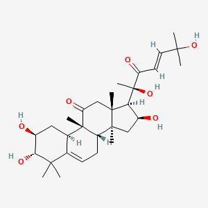 (2S,3S,8S,9R,10R,13R,14S,16S,17R)-17-[(E,2R)-2,6-dihydroxy-6-methyl-3-oxohept-4-en-2-yl]-2,3,16-trihydroxy-4,4,9,13,14-pentamethyl-1,2,3,7,8,10,12,15,16,17-decahydrocyclopenta[a]phenanthren-11-one