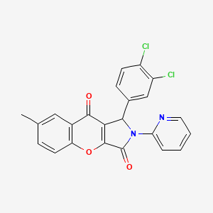 1-(3,4-Dichlorophenyl)-7-methyl-2-(pyridin-2-yl)-1,2-dihydrochromeno[2,3-c]pyrrole-3,9-dione