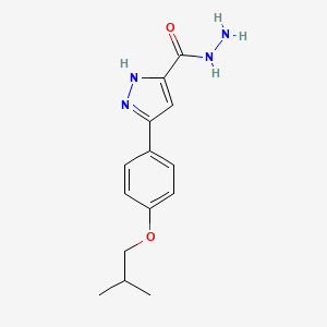 5-(4-Isobutoxy-phenyl)-2H-pyrazole-3-carboxylic acid hydrazide