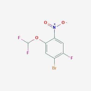 1-Bromo-5-difluoromethoxy-2-fluoro-4-nitrobenzene
