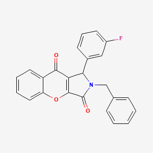 2-Benzyl-1-(3-fluorophenyl)-1,2-dihydrochromeno[2,3-c]pyrrole-3,9-dione