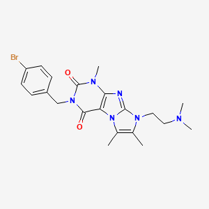 3-(4-bromobenzyl)-8-[2-(dimethylamino)ethyl]-1,6,7-trimethyl-1H-imidazo[2,1-f]purine-2,4(3H,8H)-dione