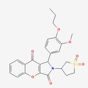 2-(1,1-Dioxidotetrahydrothiophen-3-yl)-1-(3-methoxy-4-propoxyphenyl)-1,2-dihydrochromeno[2,3-c]pyrrole-3,9-dione