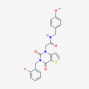 2-[3-(2-fluorobenzyl)-2,4-dioxo-3,4-dihydrothieno[3,2-d]pyrimidin-1(2H)-yl]-N-(4-methoxybenzyl)acetamide