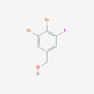 molecular formula C7H5Br2FO B1409834 3,4-Dibromo-5-fluorobenzyl alcohol CAS No. 1804417-58-0