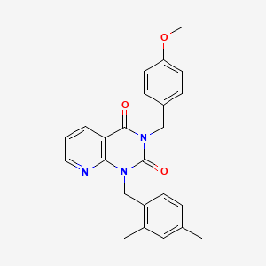 1-[(2,4-dimethylphenyl)methyl]-3-[(4-methoxyphenyl)methyl]-1H,2H,3H,4H-pyrido[2,3-d]pyrimidine-2,4-dione