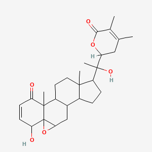 15-[1-(4,5-Dimethyl-6-oxo-2,3-dihydropyran-2-yl)-1-hydroxyethyl]-6-hydroxy-2,16-dimethyl-8-oxapentacyclo[9.7.0.02,7.07,9.012,16]octadec-4-en-3-one