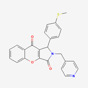 1-[4-(Methylsulfanyl)phenyl]-2-(pyridin-4-ylmethyl)-1,2-dihydrochromeno[2,3-c]pyrrole-3,9-dione