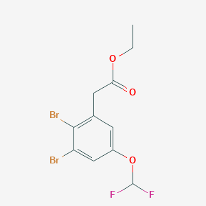 Ethyl 2,3-dibromo-5-(difluoromethoxy)phenylacetate