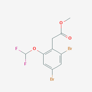 Methyl 2,4-dibromo-6-(difluoromethoxy)phenylacetate
