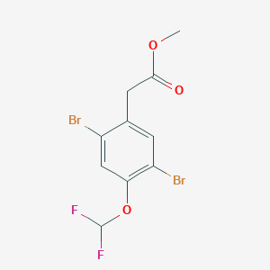 Methyl 2,5-dibromo-4-(difluoromethoxy)phenylacetate