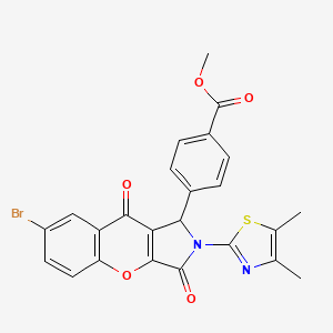 Methyl 4-[7-bromo-2-(4,5-dimethyl-1,3-thiazol-2-yl)-3,9-dioxo-1,2,3,9-tetrahydrochromeno[2,3-c]pyrrol-1-yl]benzoate