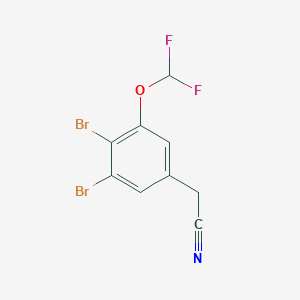 3,4-Dibromo-5-(difluoromethoxy)phenylacetonitrile