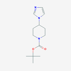 molecular formula C13H21N3O2 B140985 叔丁基4-(1H-咪唑-1-基)哌啶-1-羧酸酯 CAS No. 158654-89-8