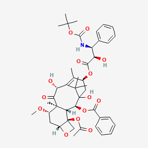 molecular formula C44H55NO14 B14098531 [(2S,3R,4S,7R,9S,10S,12R,15S)-4-acetyloxy-1,12-dihydroxy-15-[(2R,3S)-2-hydroxy-3-[(2-methylpropan-2-yl)oxycarbonylamino]-3-phenylpropanoyl]oxy-9-methoxy-10,14,17,17-tetramethyl-11-oxo-6-oxatetracyclo[11.3.1.03,10.04,7]heptadec-13-en-2-yl] benzoate 