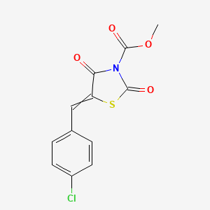 Methyl 5-(4-chlorobenzylidene)-2,4-dioxo-1,3-thiazolidine-3-carboxylate