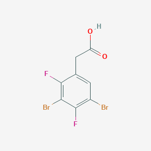 molecular formula C8H4Br2F2O2 B1409860 3,5-Dibromo-2,4-difluorophenylacetic acid CAS No. 1806273-30-2