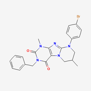 3-benzyl-9-(4-bromophenyl)-1,7-dimethyl-7,8-dihydro-6H-purino[7,8-a]pyrimidine-2,4-dione