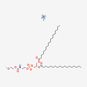 Azanium;2,3-di(octadecanoyloxy)propyl 2-(2-methoxyethoxycarbonylamino)ethyl phosphate