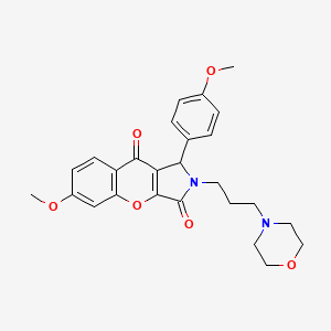 6-Methoxy-1-(4-methoxyphenyl)-2-[3-(morpholin-4-yl)propyl]-1,2-dihydrochromeno[2,3-c]pyrrole-3,9-dione