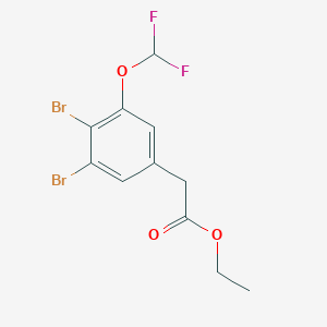 Ethyl 3,4-dibromo-5-(difluoromethoxy)phenylacetate