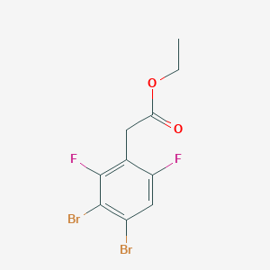 Ethyl 3,4-dibromo-2,6-difluorophenylacetate