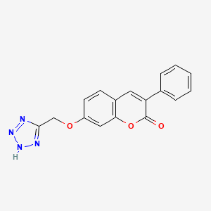 molecular formula C17H12N4O3 B14098659 3-phenyl-7-(1H-tetrazol-5-ylmethoxy)-2H-chromen-2-one 