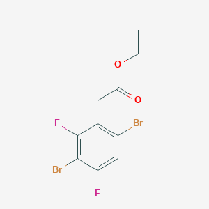 molecular formula C10H8Br2F2O2 B1409866 Ethyl 3,6-dibromo-2,4-difluorophenylacetate CAS No. 1805121-52-1