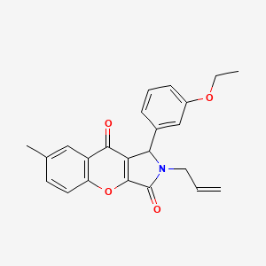 1-(3-Ethoxyphenyl)-7-methyl-2-(prop-2-en-1-yl)-1,2-dihydrochromeno[2,3-c]pyrrole-3,9-dione