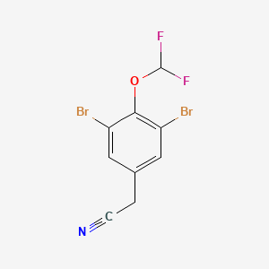 3,5-Dibromo-4-(difluoromethoxy)phenylacetonitrile