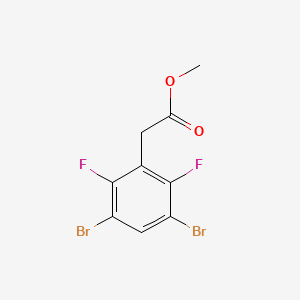 molecular formula C9H6Br2F2O2 B1409871 Methyl 3,5-dibromo-2,6-difluorophenylacetate CAS No. 1806306-13-7