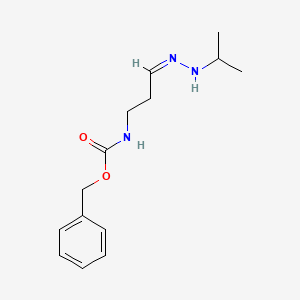 benzyl N-[(3Z)-3-(propan-2-ylhydrazinylidene)propyl]carbamate