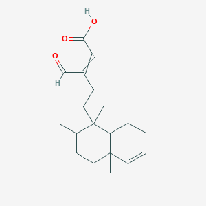 5-(1,2,4a,5-Tetramethyl-2,3,4,7,8,8a-hexahydronaphthalen-1-yl)-3-formylpent-2-enoic acid